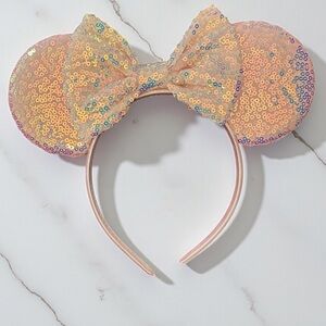 Pink Sequin Minnie Mouse Ears